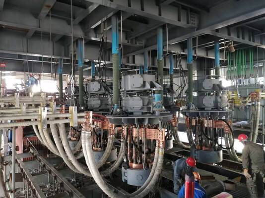 암면 전기로 8000kVA 석탄회 홍니 용융 광물 모직 생산 라인